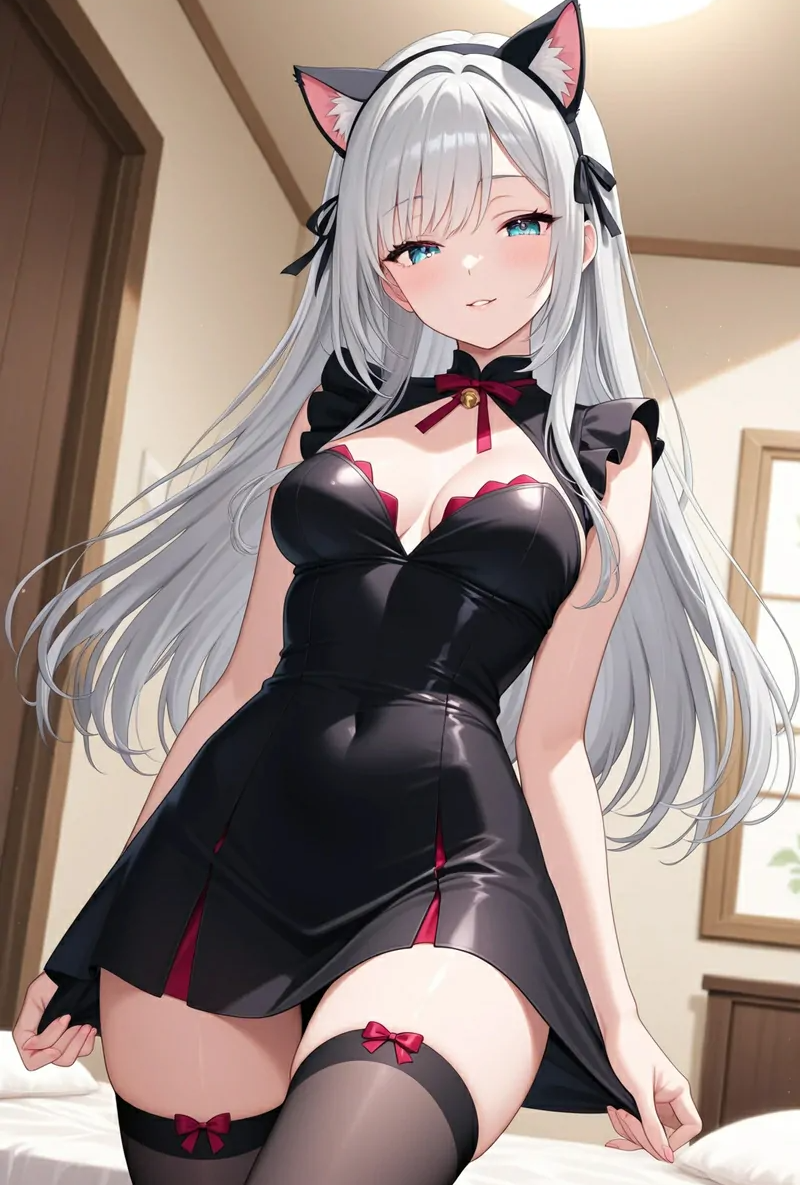 [校园] 男大学生才不会戴上假发变成白毛猫娘 剧情,反差,制服,性转