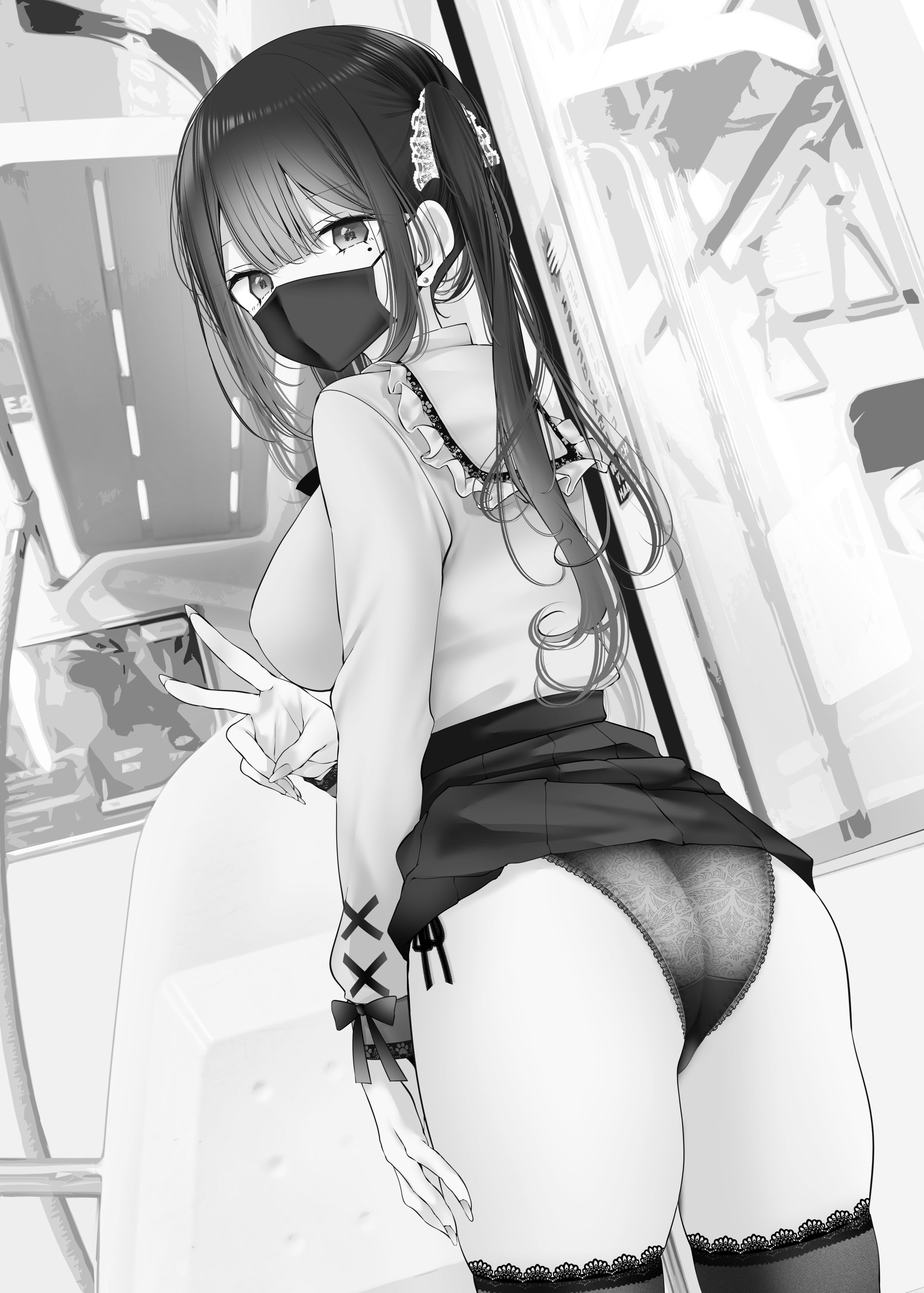 [日本漫画] [嘘つき屋 (大嘘)] 通勤道中であの娘がぱんつを見せてくる本12 单本,巨乳大奶,足控,女学生制服,丝袜#[55P]-5