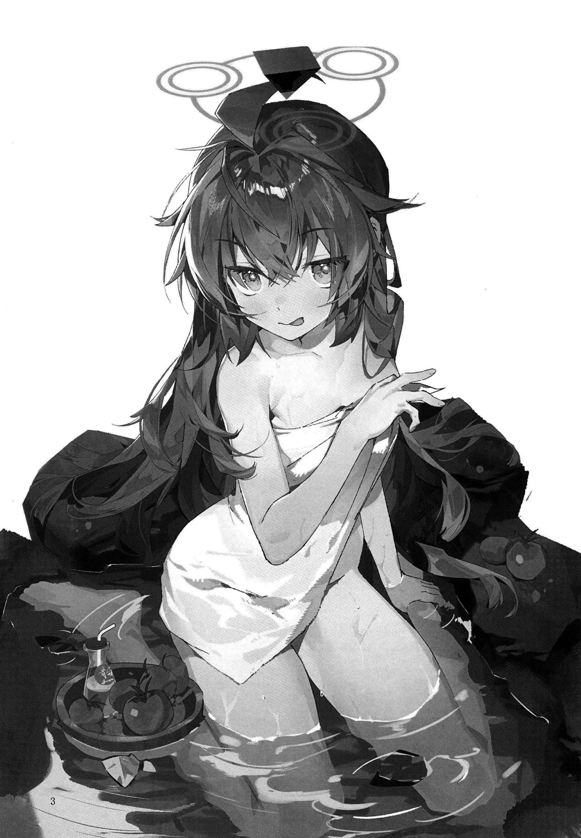 [日本漫画] (C107) [オイシイこ (CM羊)] マキちゃんと温泉! (ブルーアーカイブ)｜和真纪一起泡温泉 [中国翻訳] 单本,高潮潮吹,萝莉,单女,单男,泳装#[43P]-3