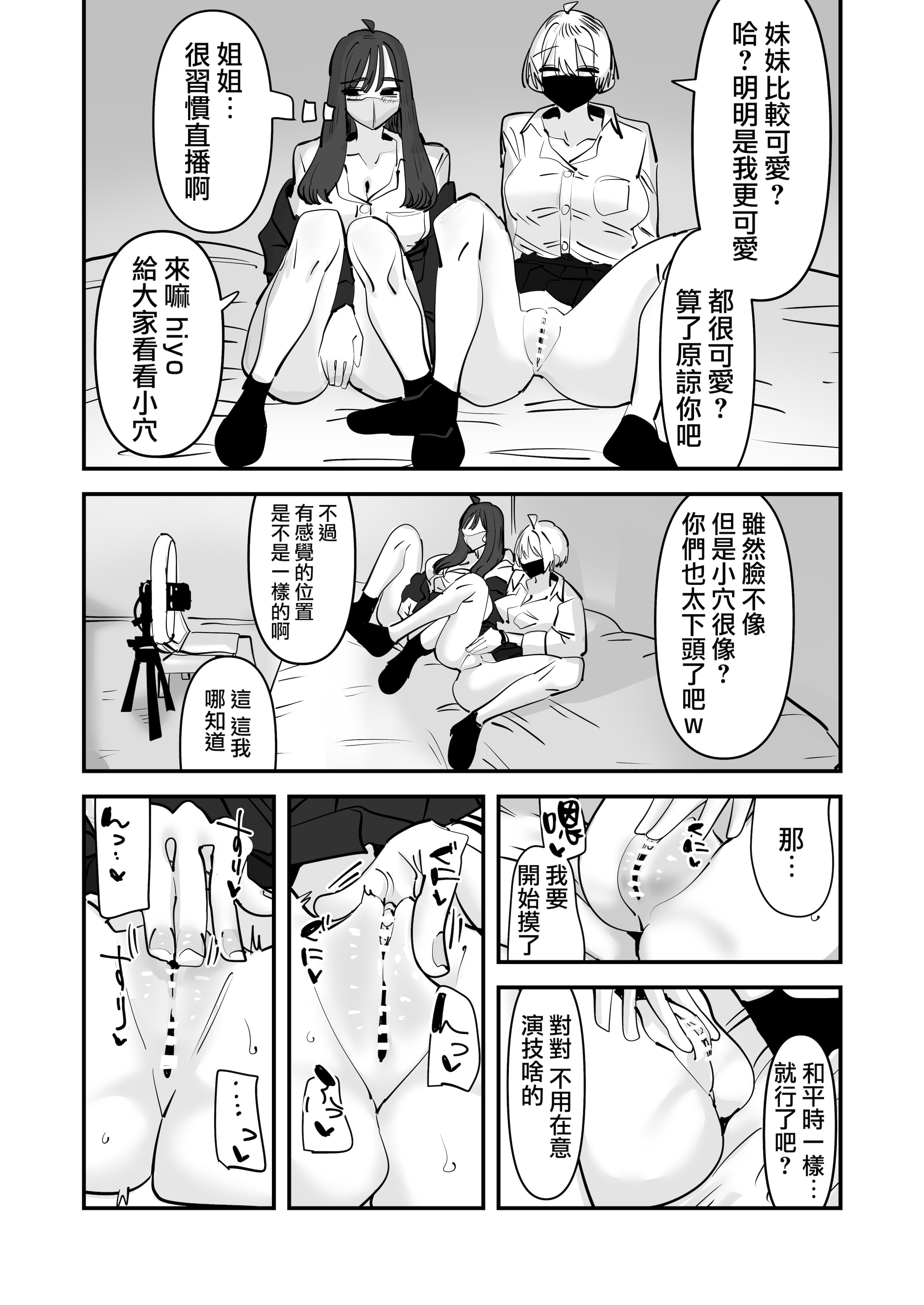 [アウェイ田] 姉妹でオナニー配信する話 22