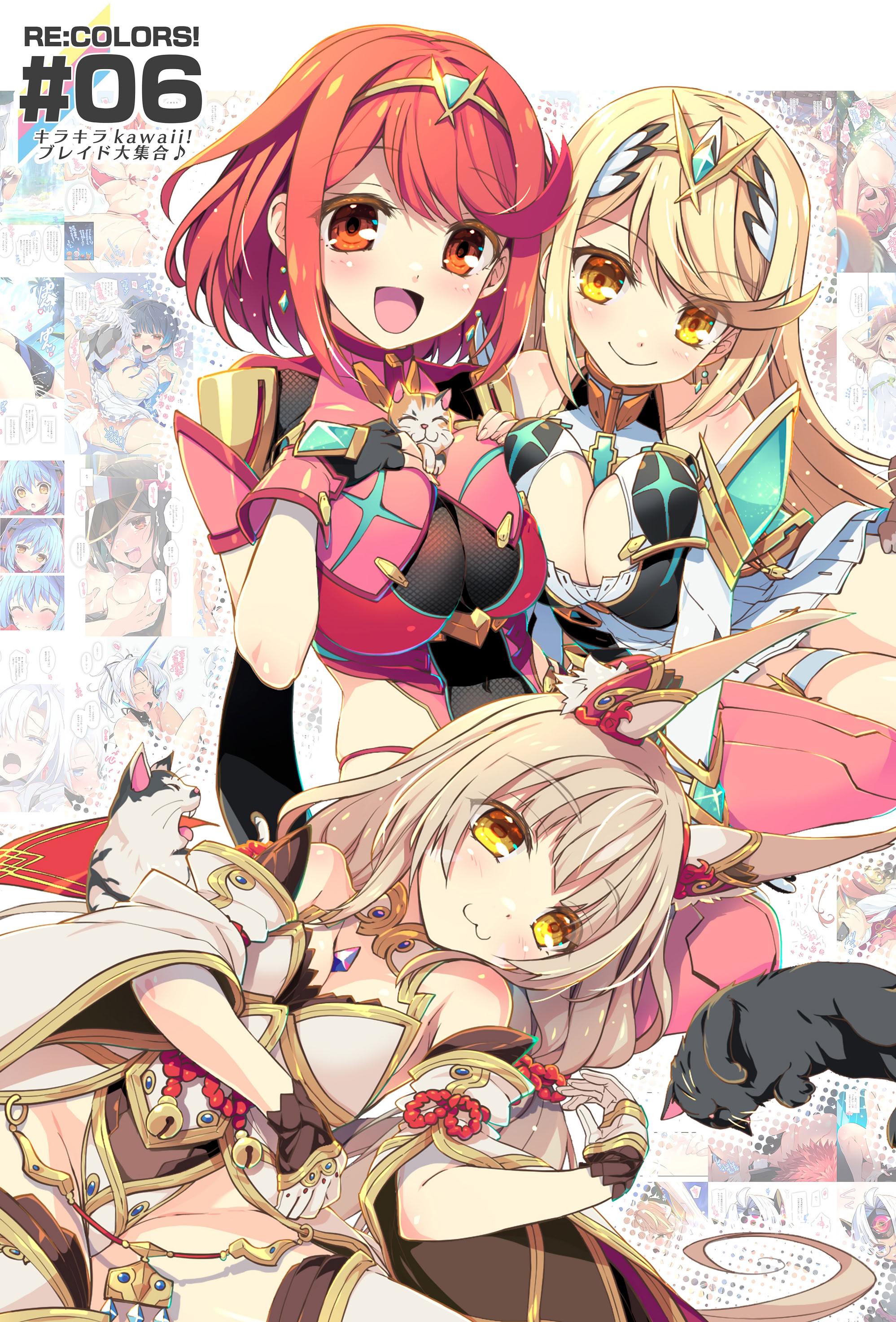 [日本漫画] [わつき屋 (わつきるみ、結城成)] RE：COLORS!#06 キラキラkawaii! ブレイド大集合♪ (ゼノブレイドシリーズ) 单本,巨乳大奶,露出,全彩,大阴茎