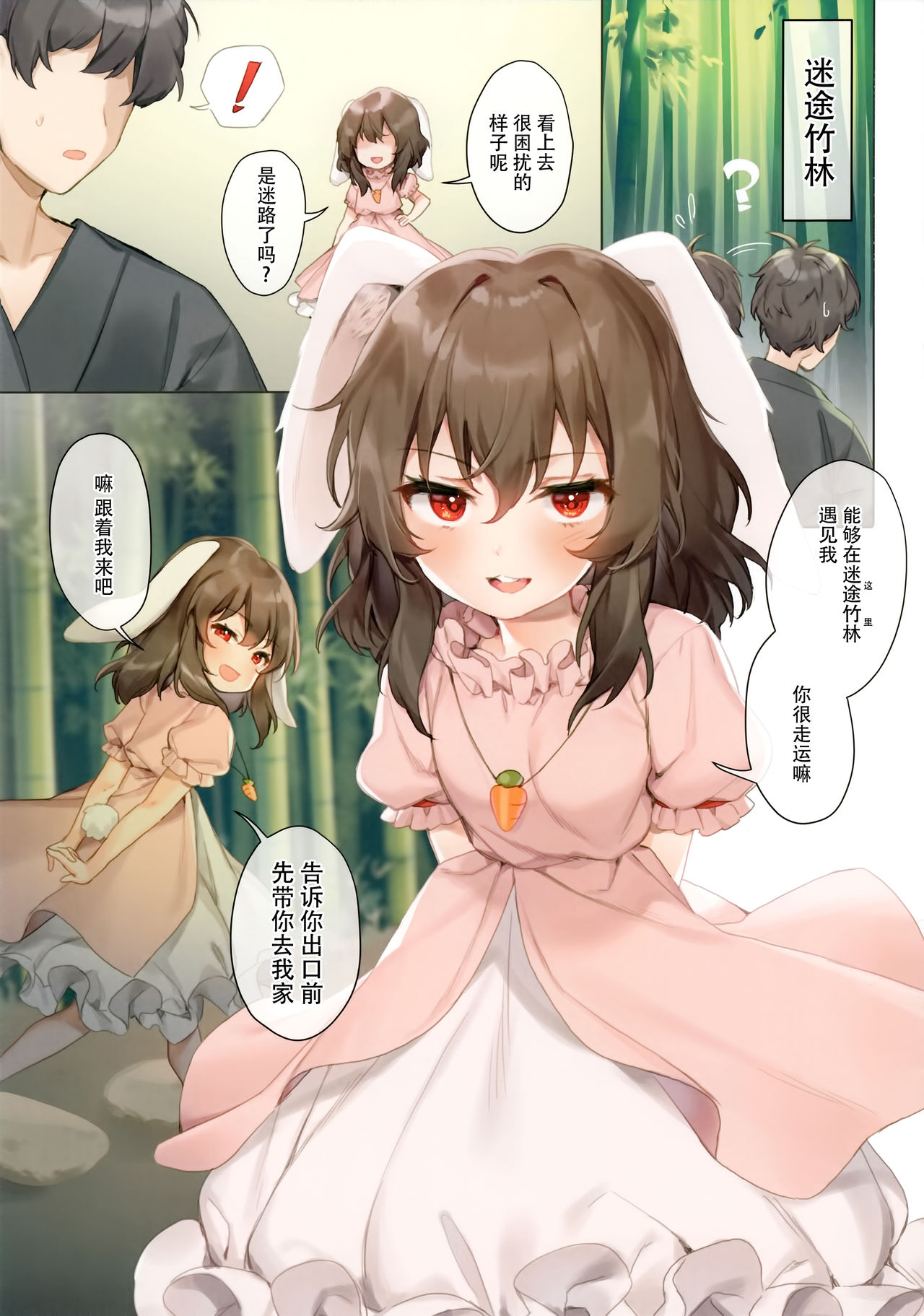 [日本漫画] (C95) [somnia (Hajin)] Tewi to Hitobanjuu (Touhou Project)  单本,萝莉,单女,单男,兔女郎#[14P]-2