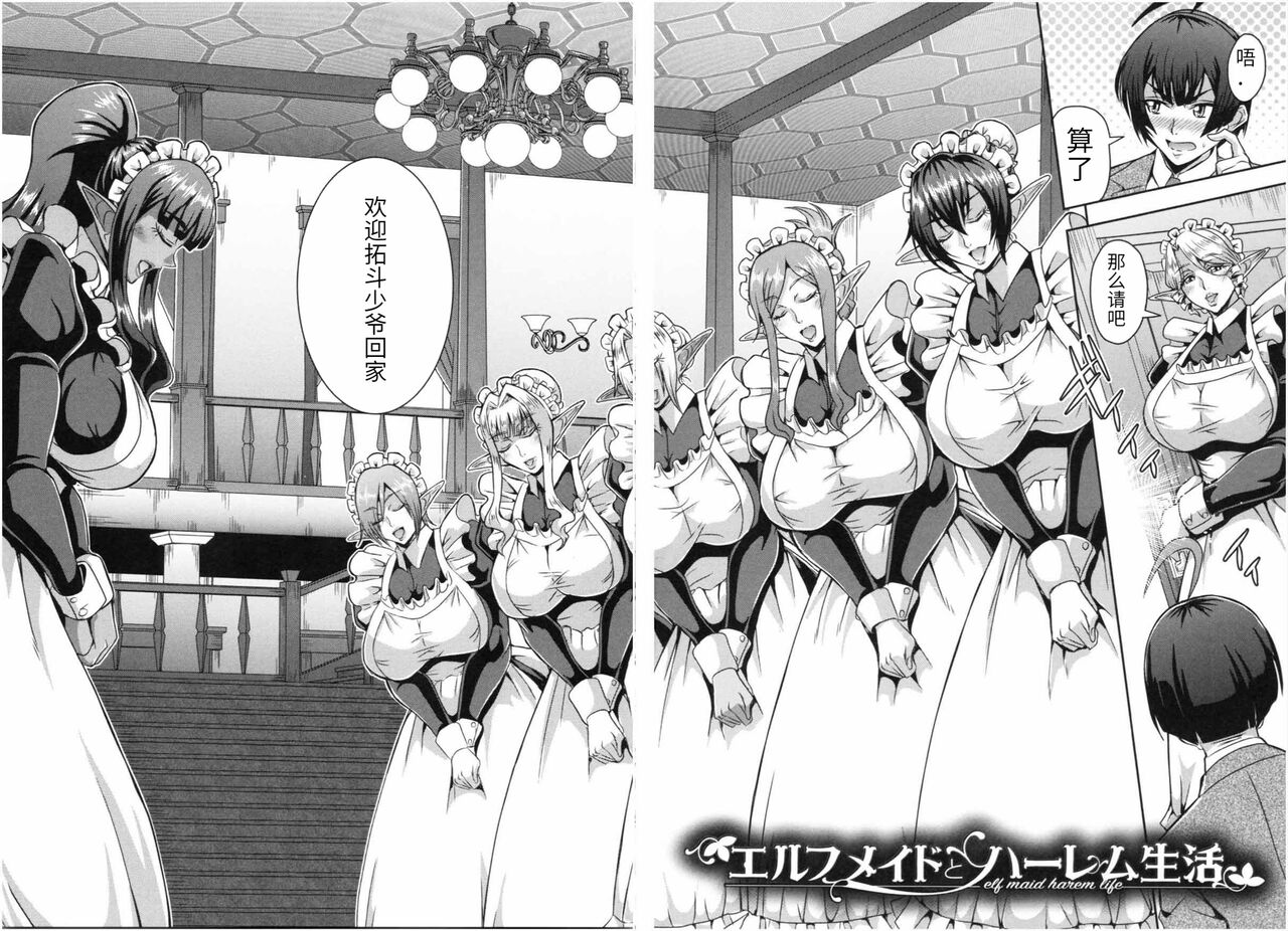 [日本漫画] エルフメイドとハーレム生活 单本,巨乳大奶#[45P]-5