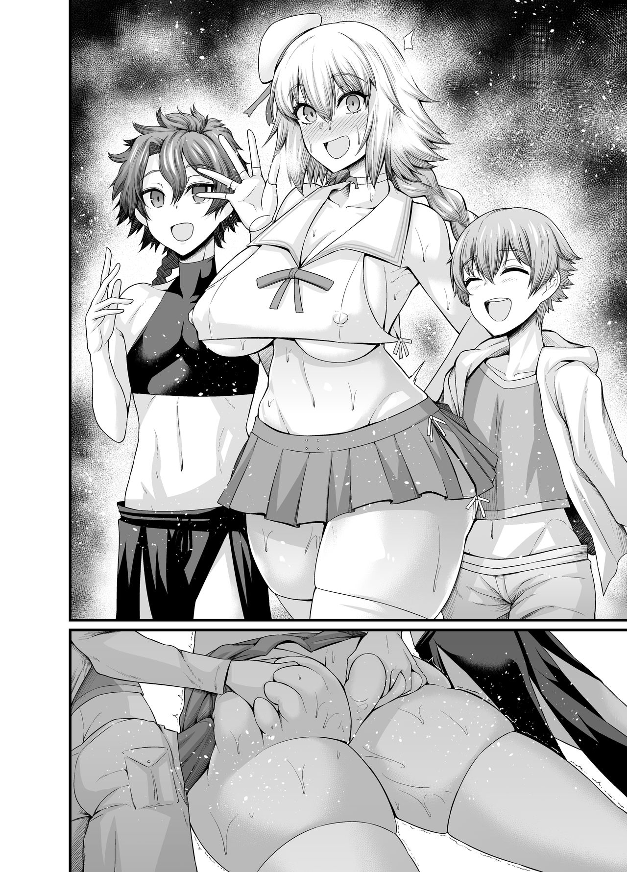 [日本漫画] [Ankoman] Jeanne to Issho ni Training (Fate/Grand Order)  单本,巨乳大奶,单女,群P,丝袜#[8P]-5