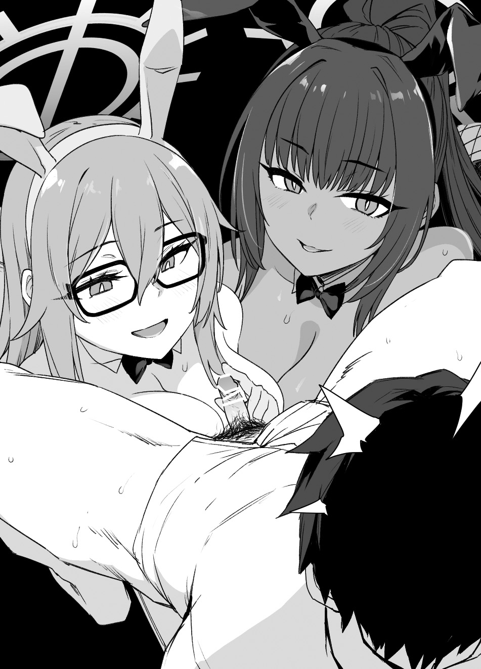 [日本漫画] [Kusayarou] BluArch Sennou Omanko Gakuen Bunny Doreika (NTR & Bitch-ka) (Blue Archive)  单本,巨乳大奶,NTR,兽耳#[44P]-32