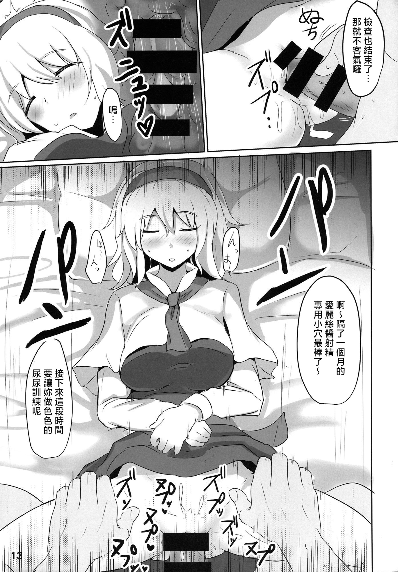 [日本漫画] (紅楼夢10) [白銀木犀 (ぽし)] 七色シンドロームR (東方Project)｜七色症候群 R 单本,巨乳大奶,青年,大阴茎,内衣,比基尼#[15P]-10
