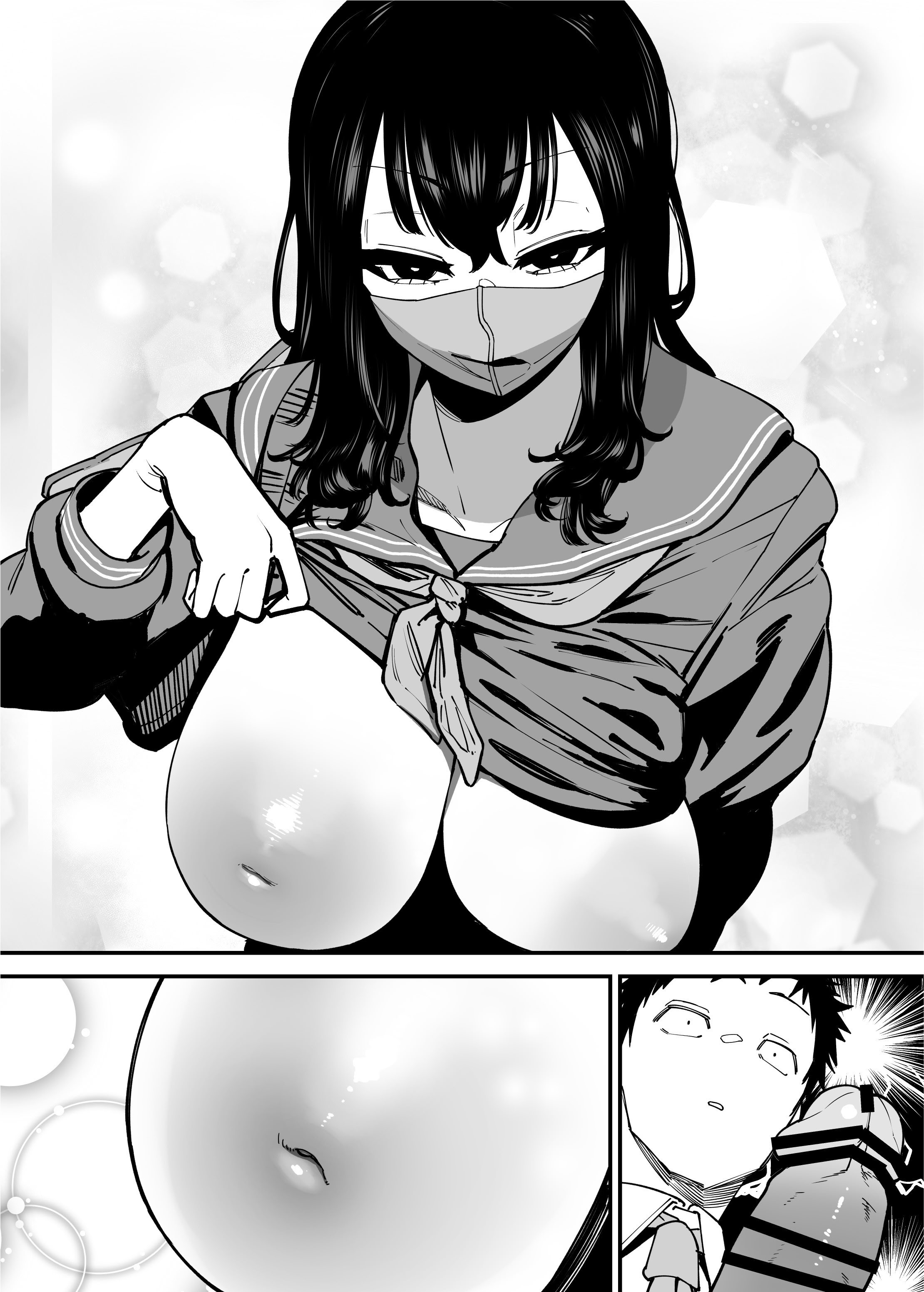 [日本漫画] [田貸魔] 毎朝通勤電車で痴女に狙われています。｜每天早上都在通勤電車被癡女盯上 [ペンギン堂] 单本,巨乳大奶,露出,青年,大阴茎#[21P]-3