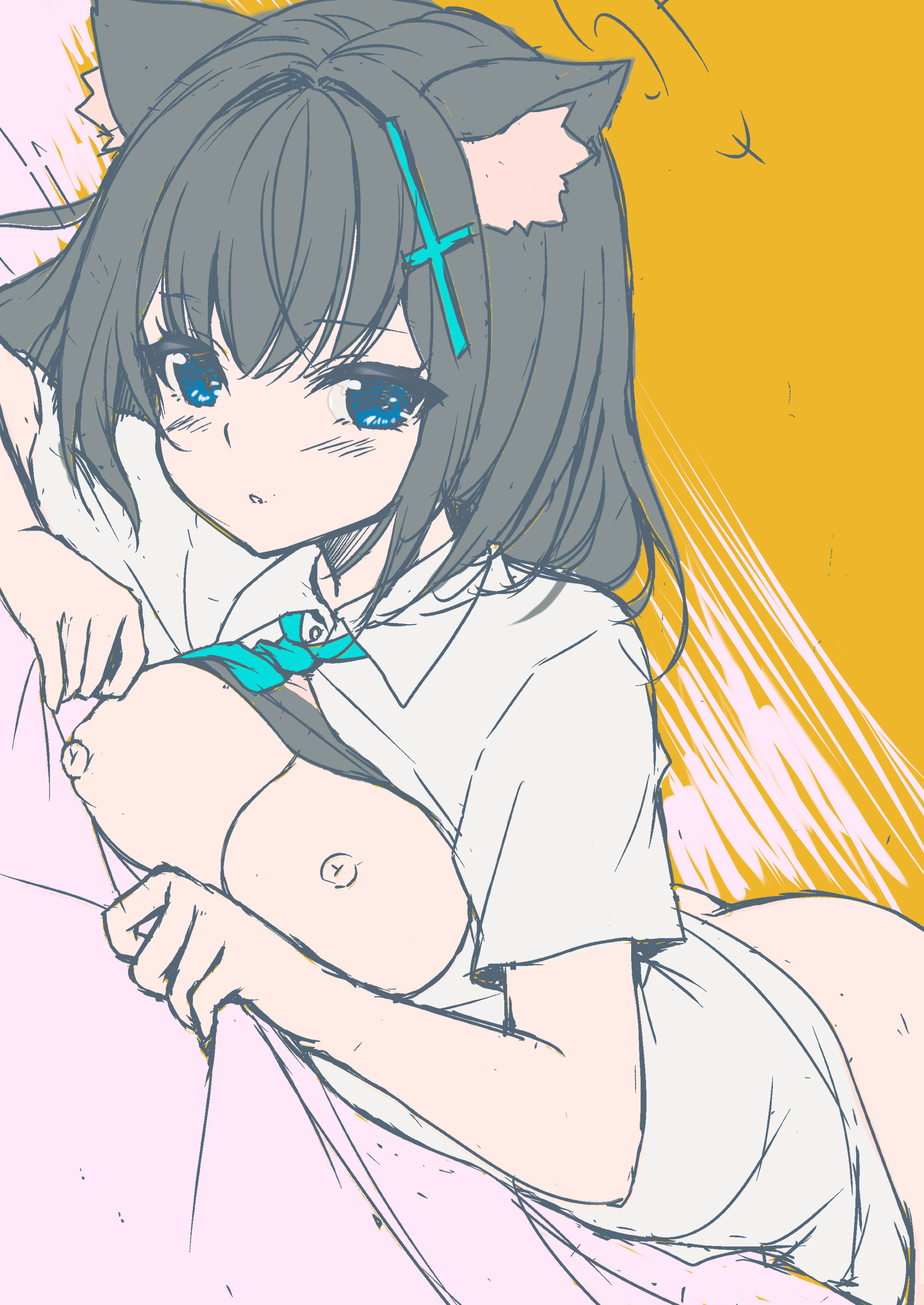 [日本漫画] [悠々亭 (水上凛香)] Grayish (ブルーアーカイブ)  单本,单女,女学生制服,兽耳,单男,丝袜#[26P]-23