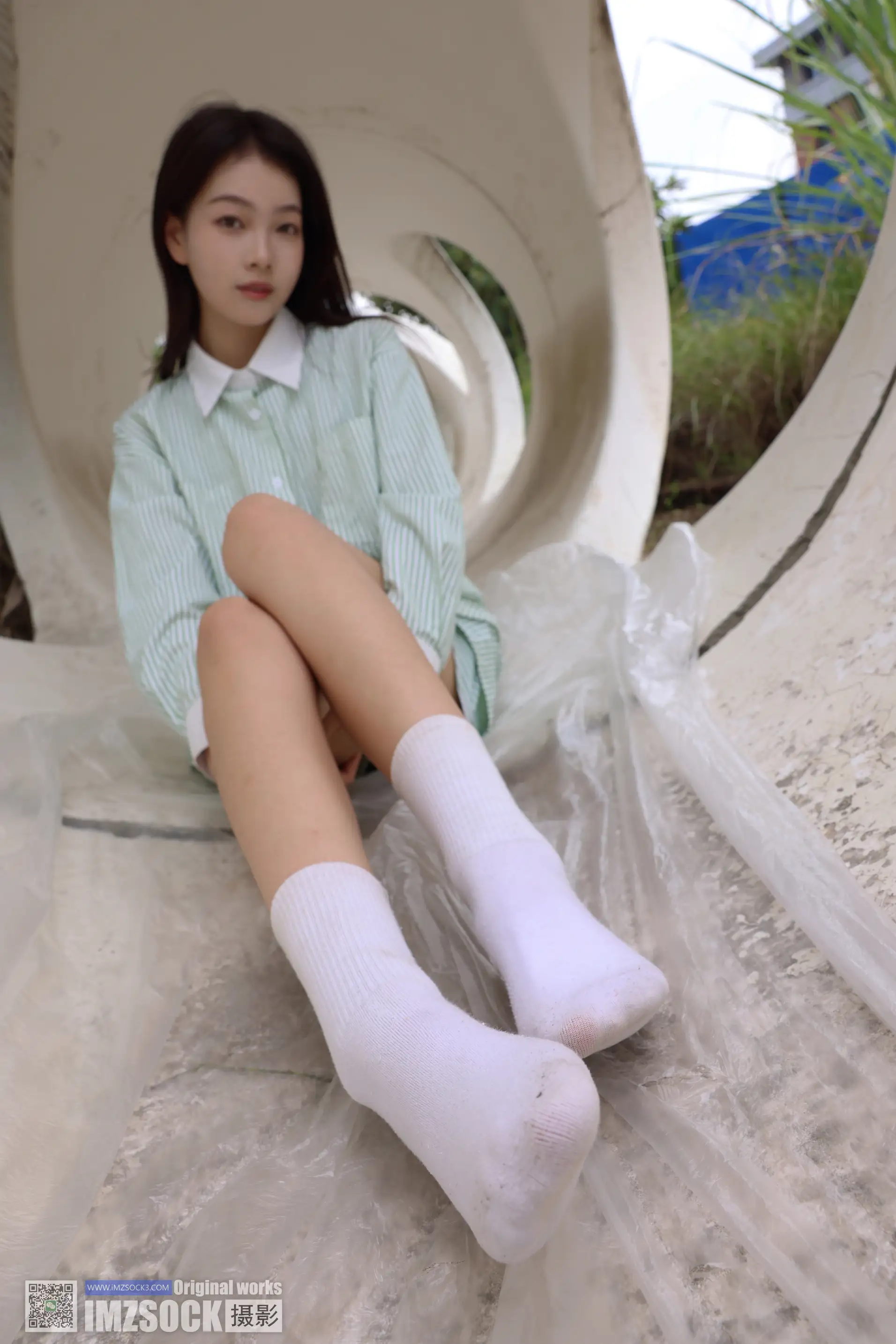 [Mzsock] Love Beauty Foot NO.243 coriander#[74P]-7