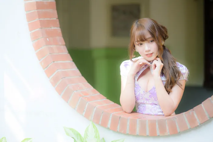 [爱美足] NO.040 Listening 旗袍絲襪高跟美腿外拍 街拍#[87P]-21
