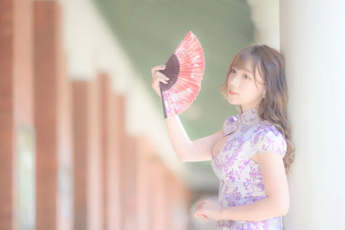 [爱美足] NO.040 Listening 旗袍絲襪高跟美腿外拍 街拍#[87P]-10
