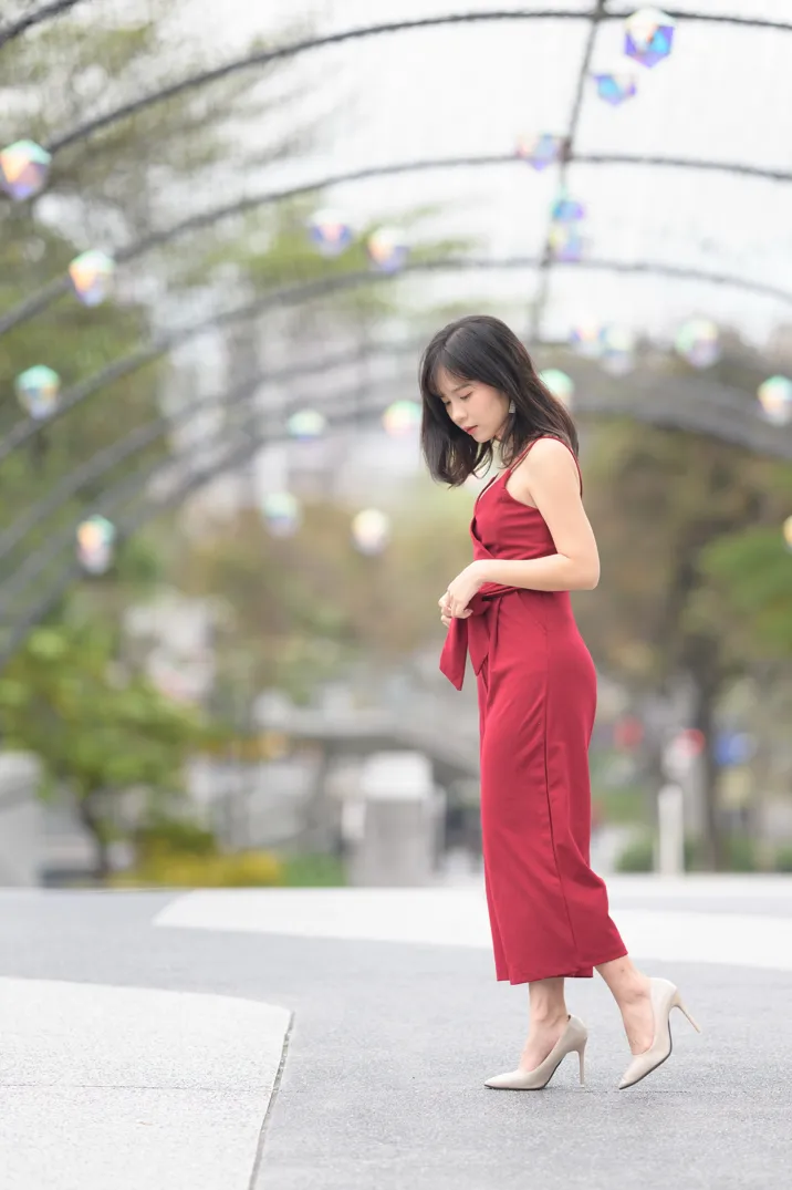 [爱美足] NO.217 YoYo 气质连衣长裤高跟 街拍#[105P]-18