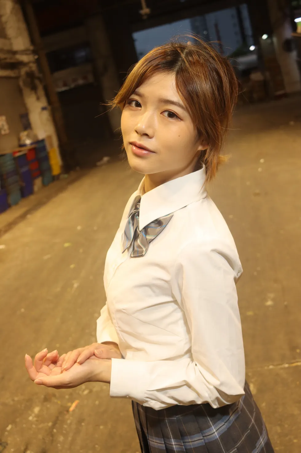 [Mzsock] NO.144 Kandi student uniform beautiful legs street photography#[105P]-3