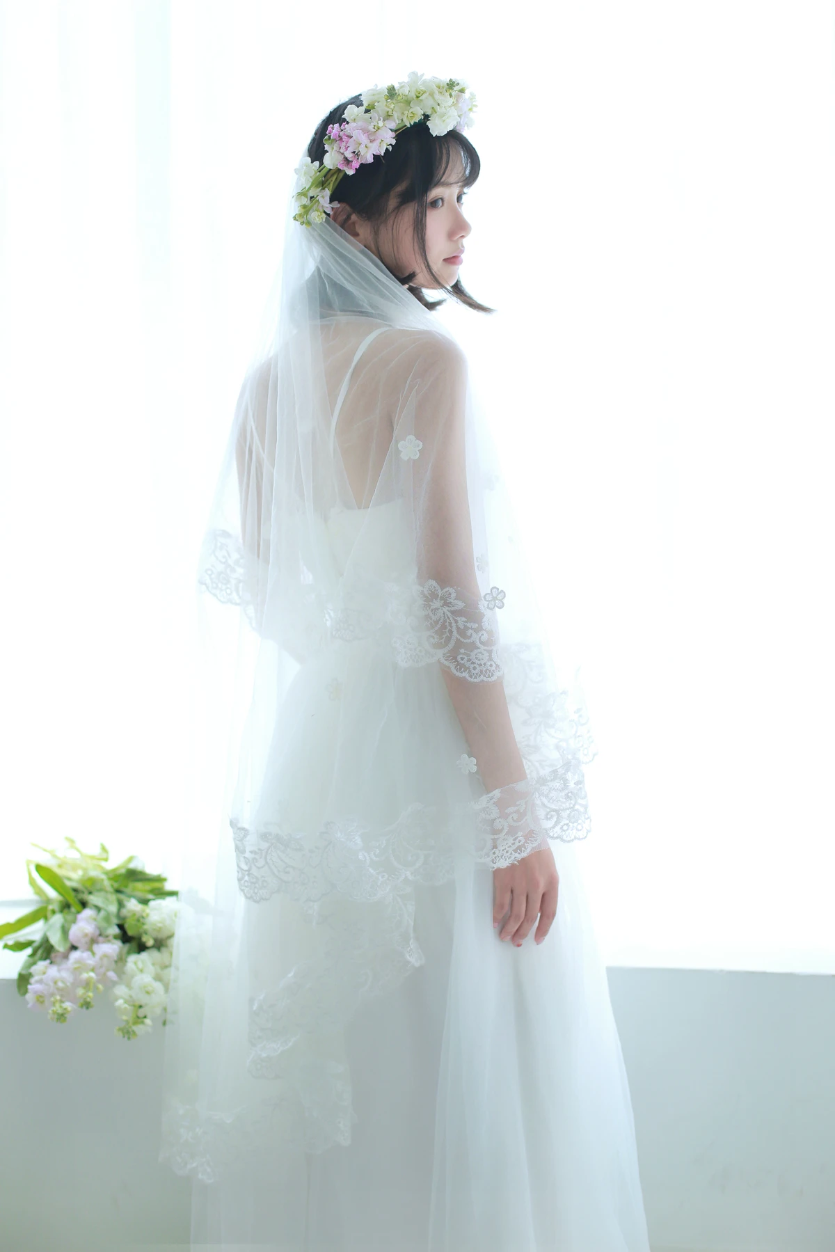 [艺图语] 2023.01.10 Vol.2880 – 花的嫁纱 猫梓子#[22P]-15