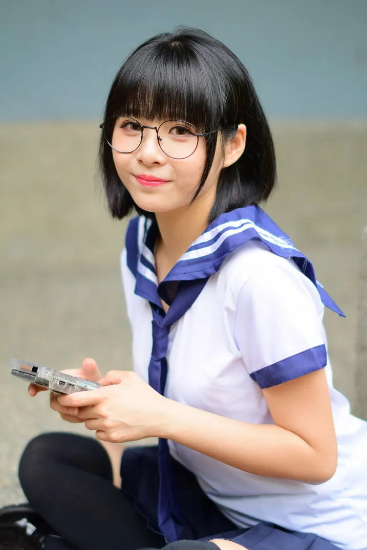 [爱美足] NO.171 海琳 学生制服 街拍#[73P]-1