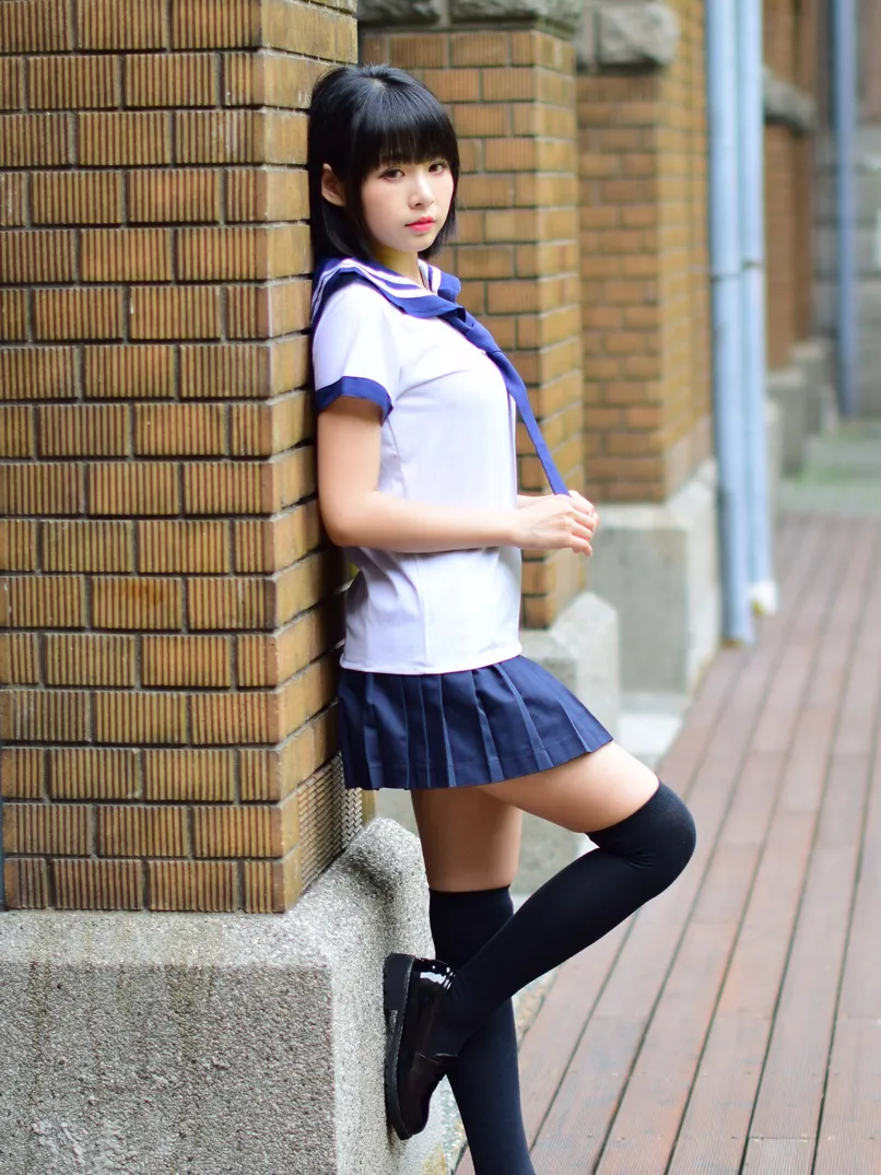 [爱美足] NO.171 海琳 学生制服 街拍#[73P]-4