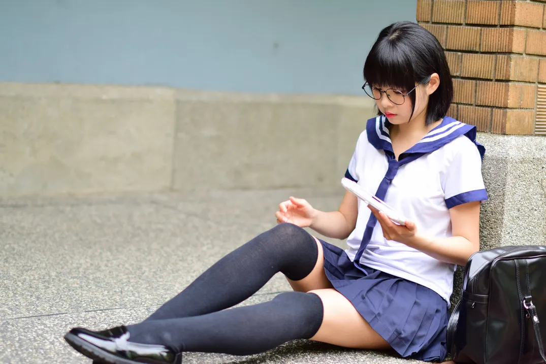 [爱美足] NO.171 海琳 学生制服 街拍#[73P]-9