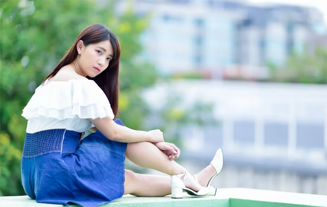 [爱美足] NO.168 姍姍 牛仔短裙涼高美腿 街拍#[35P]-1