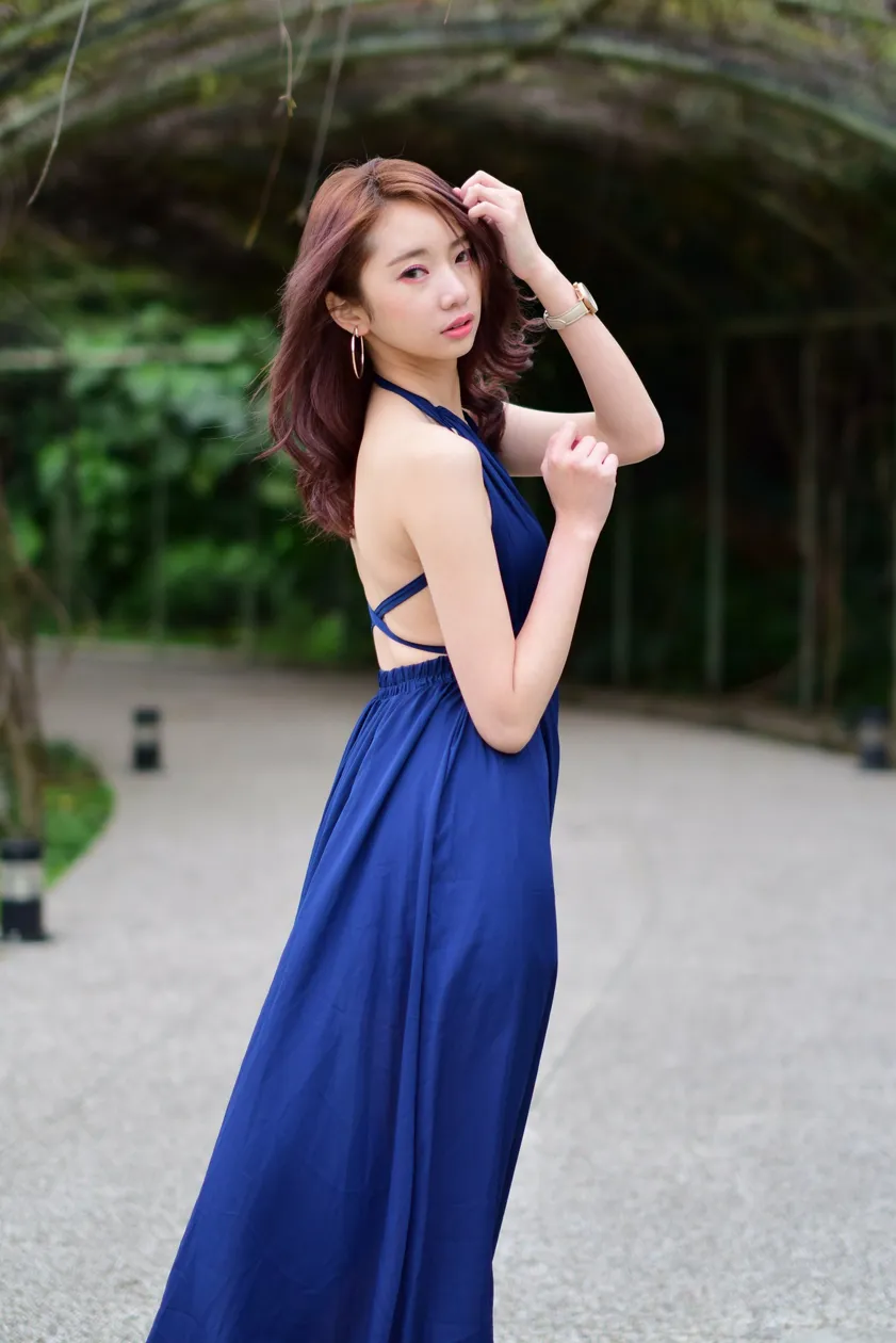 [Mzsock] NO.178 Youbao long skirt with high slits and high legs street photography#[105P]-1