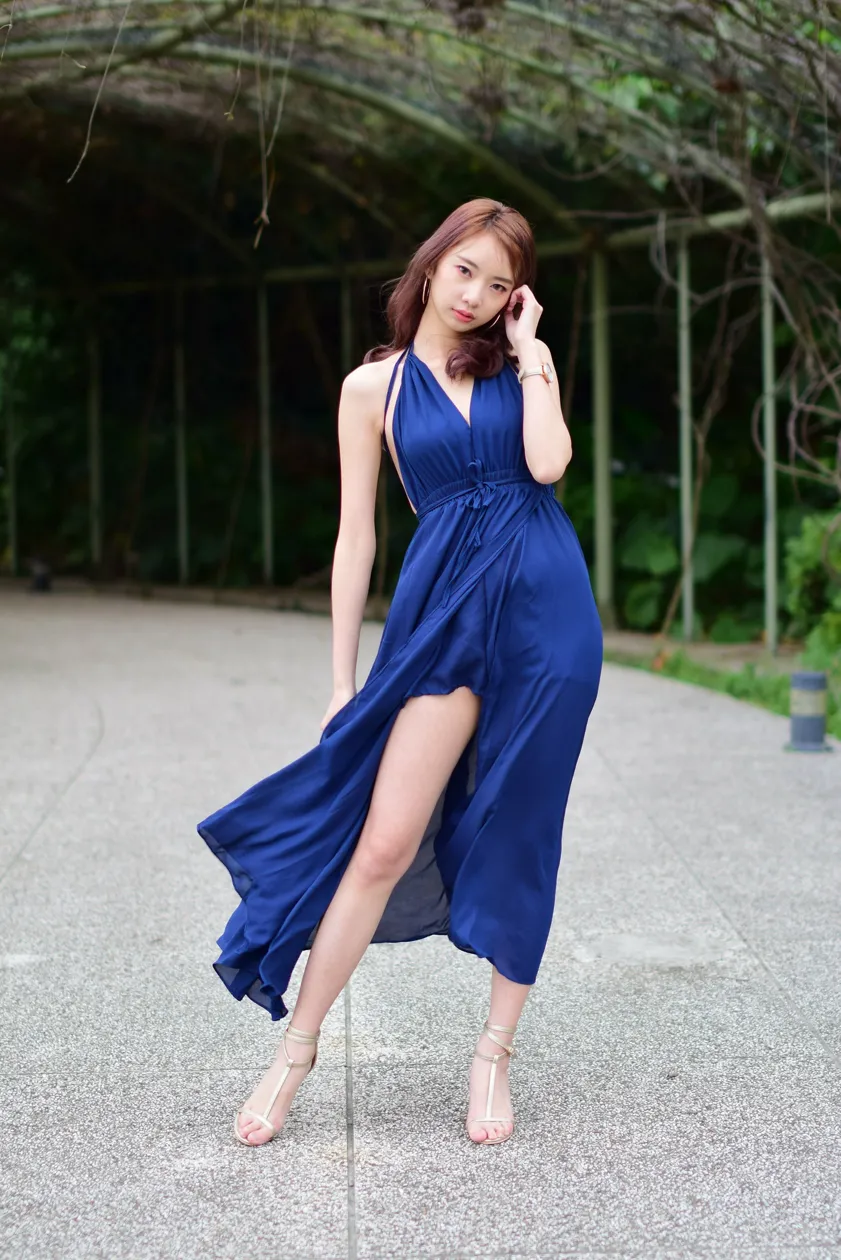 [Mzsock] NO.178 Youbao long skirt with high slits and high legs street photography#[105P]-6