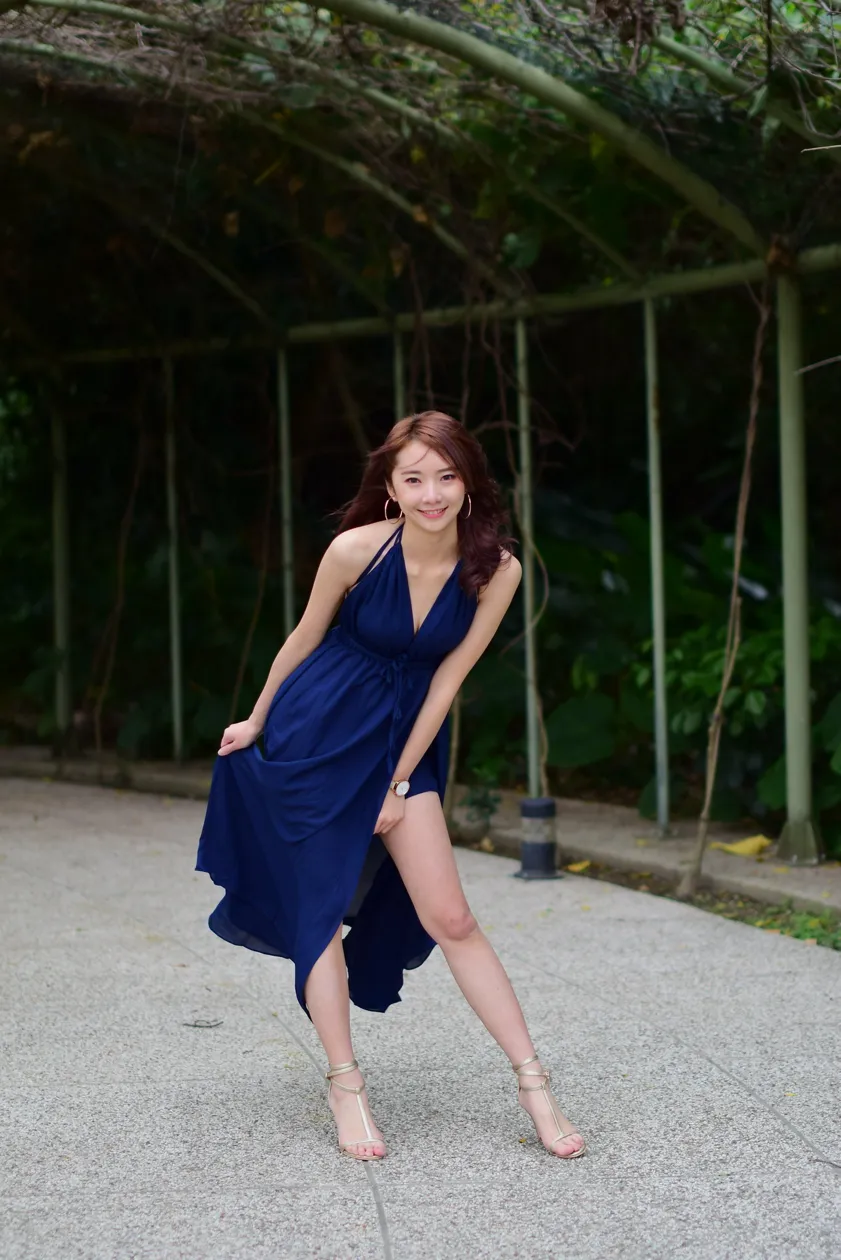[Mzsock] NO.178 Youbao long skirt with high slits and high legs street photography#[105P]-8