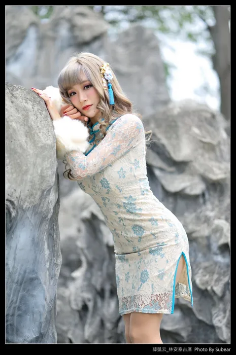 [Mzsock] NO.069 Xue Kaiyun, Lin Antai’s ancient house, high heels and beautiful legs, outdoor shot street photography#[76P]-5