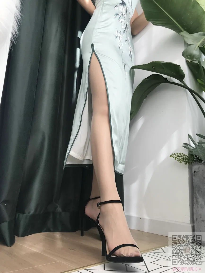 [爱美足] NO.115 Nia乔乔学姐居家性感旗袍肉丝 街拍#[64P]-8