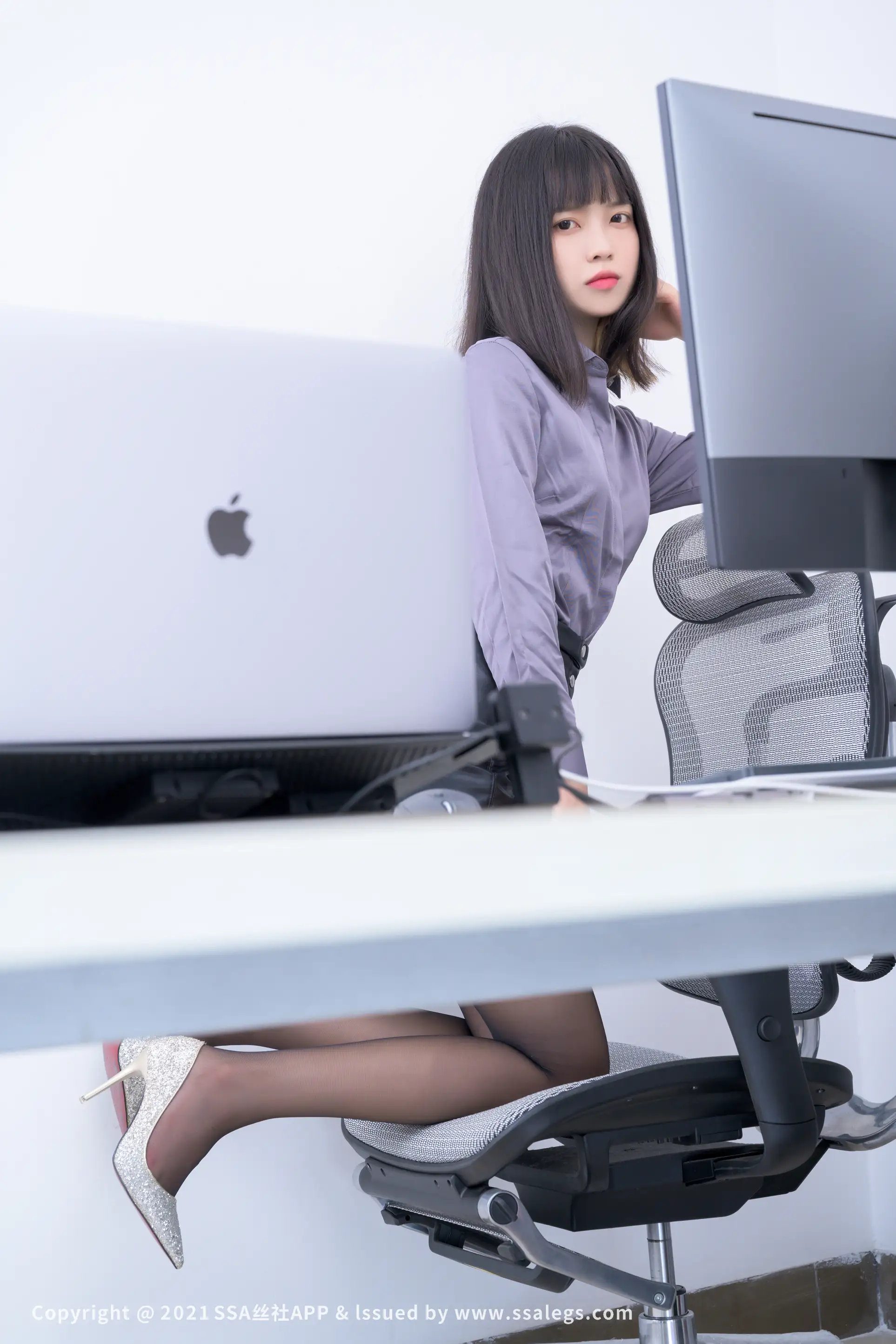 [爱美足] NO.748 模特丹丹的黑丝袜OL(上) 丝社#[123P]-21