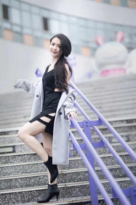 [爱美足] NO.062  杨宓凌 包臀裙更显性感 街拍#[100P]-22