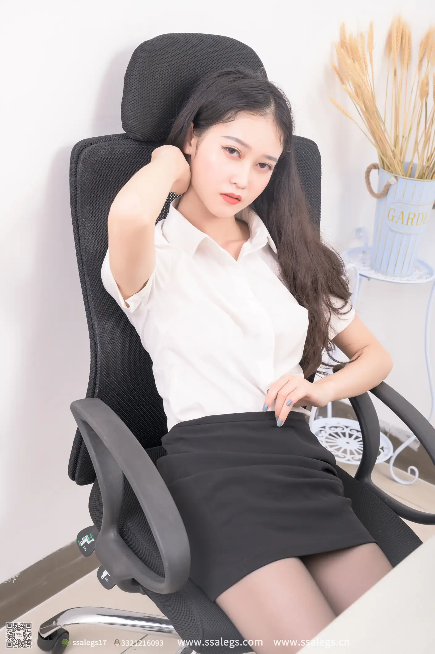 [爱美足] NO.504 漫漫 职业装黑丝袜写真（下) 丝社#[98P]-21
