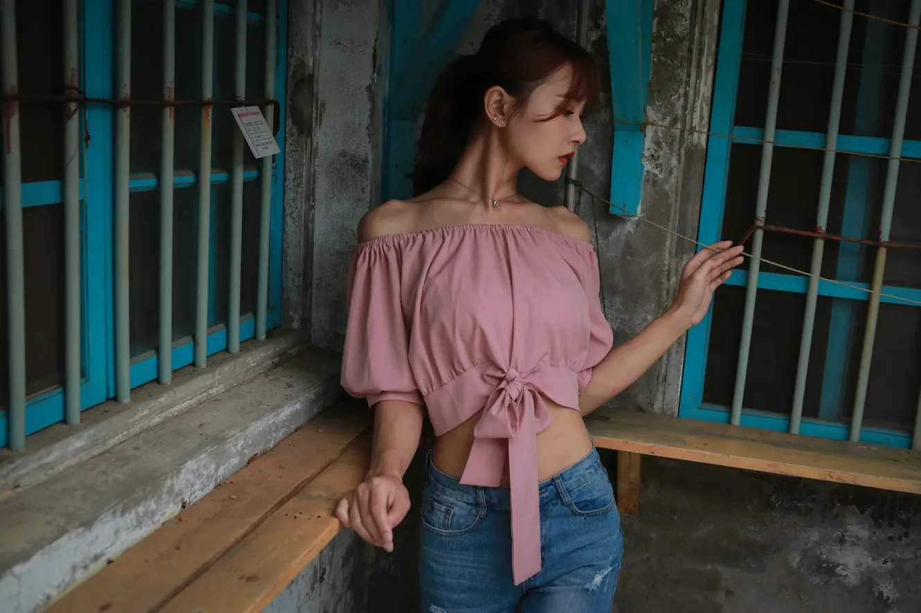 [爱美足] NO.103 郭思敏 唯美牛仔裤高跟 街拍#[48P]-16