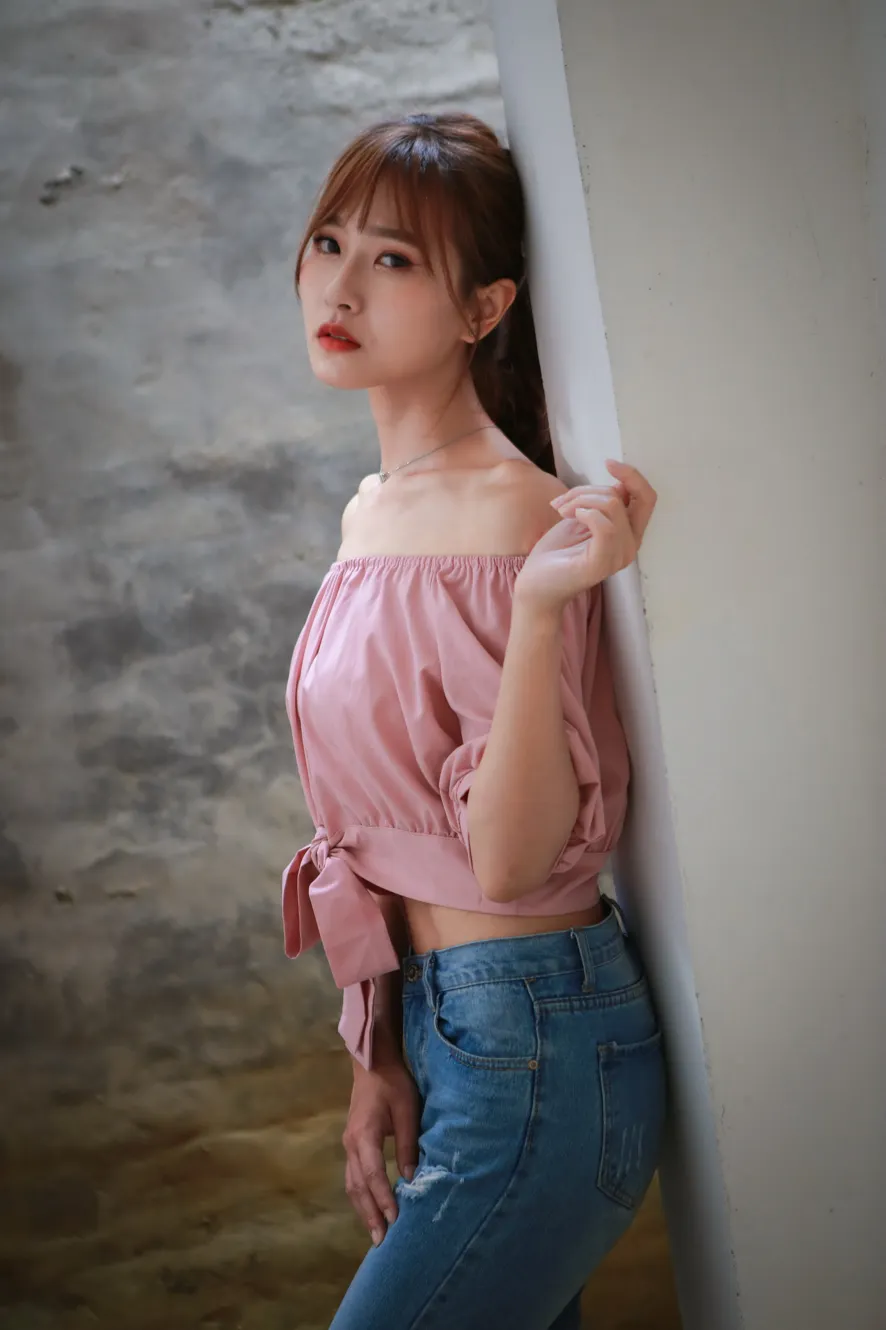 [爱美足] NO.103 郭思敏 唯美牛仔裤高跟 街拍#[48P]-7