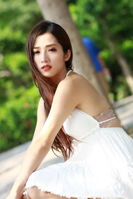 [爱美足] NO.039 Go Go 白色小禮服 高跟美腿外拍 街拍#[106P]-14