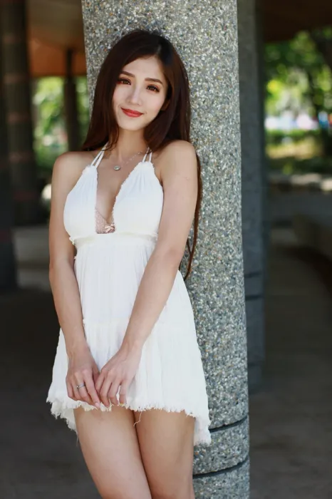 [爱美足] NO.039 Go Go 白色小禮服 高跟美腿外拍 街拍#[106P]-18