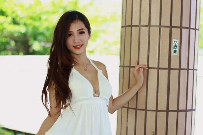 [爱美足] NO.039 Go Go 白色小禮服 高跟美腿外拍 街拍#[106P]-22