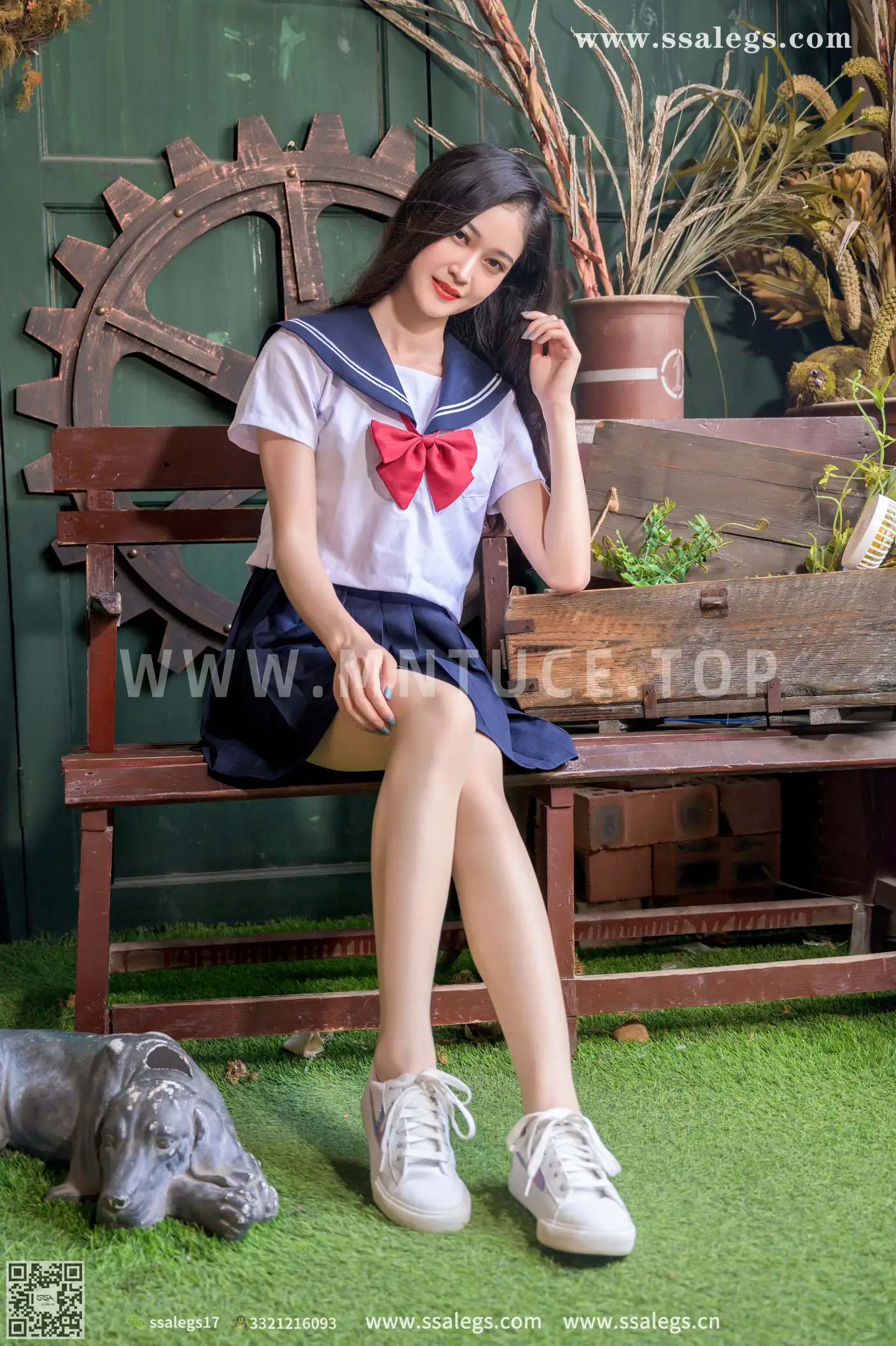 [Mzsock] NO.421 Man -white JK uniform shredded pork photo (Part 1) silk club#[124P]-8