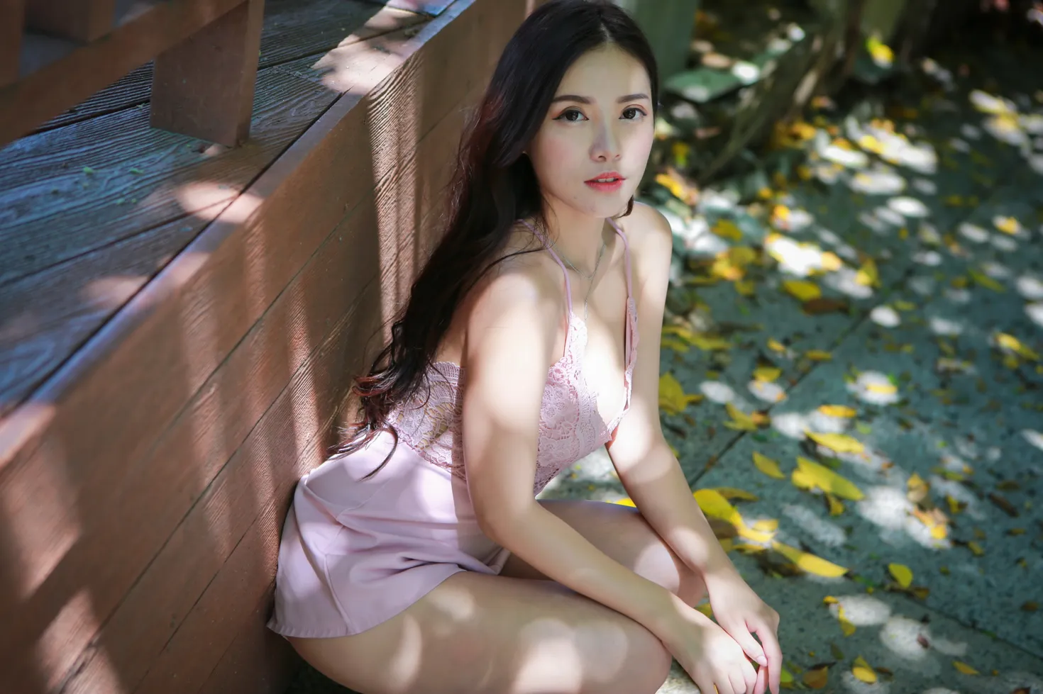 [爱美足] NO.135 黄书庭 粉色连衣裤裙凉高美腿 街拍#[36P]-28