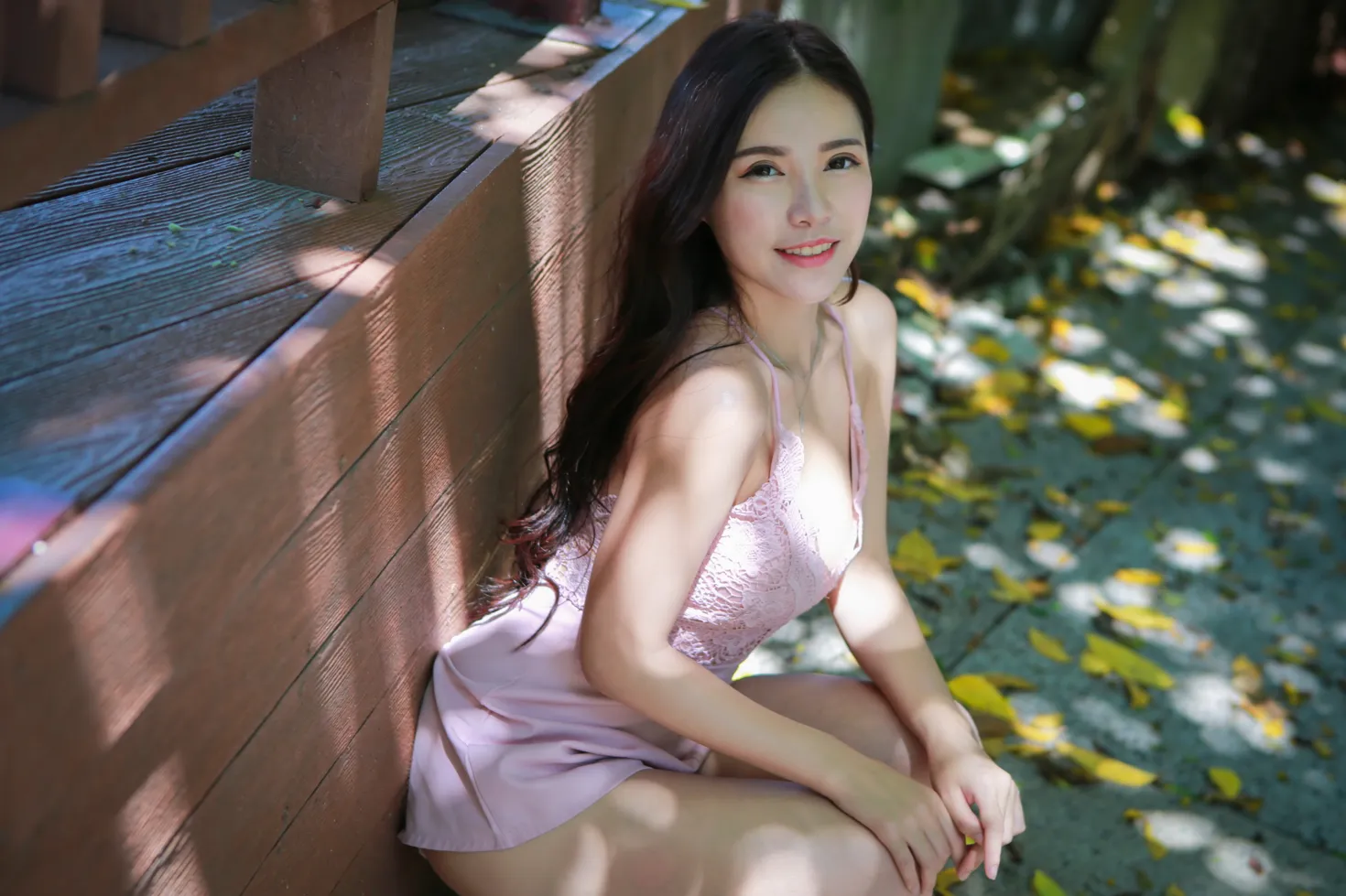 [爱美足] NO.135 黄书庭 粉色连衣裤裙凉高美腿 街拍#[36P]-29