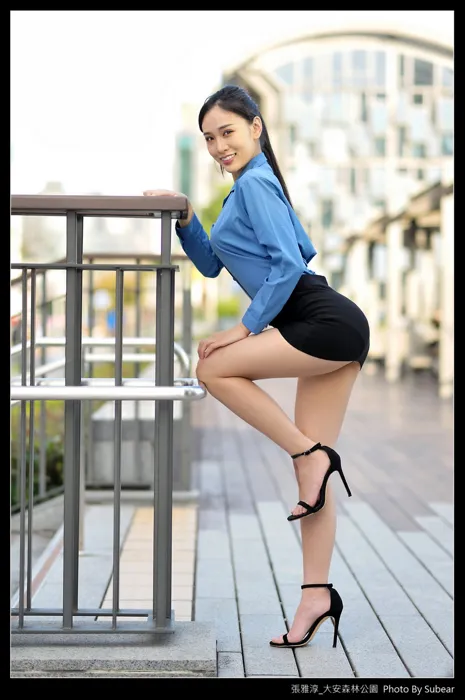 [爱美足] NO.091 张雅淳 大安森林 高跟美腿外拍 街拍#[54P]-24