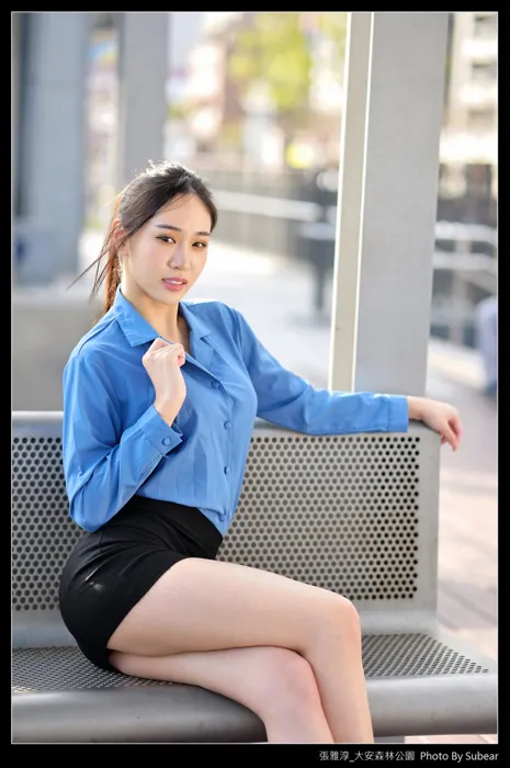 [爱美足] NO.091 张雅淳 大安森林 高跟美腿外拍 街拍#[54P]-27