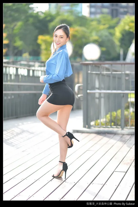[爱美足] NO.091 张雅淳 大安森林 高跟美腿外拍 街拍#[54P]-32