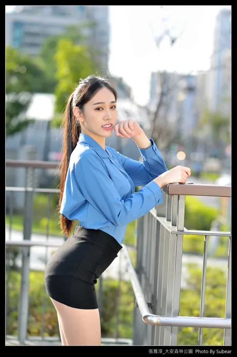 [爱美足] NO.091 张雅淳 大安森林 高跟美腿外拍 街拍#[54P]-35