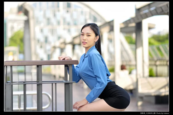 [爱美足] NO.091 张雅淳 大安森林 高跟美腿外拍 街拍#[54P]-4