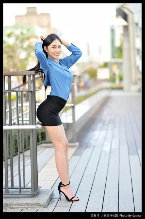 [爱美足] NO.091 张雅淳 大安森林 高跟美腿外拍 街拍#[54P]-10
