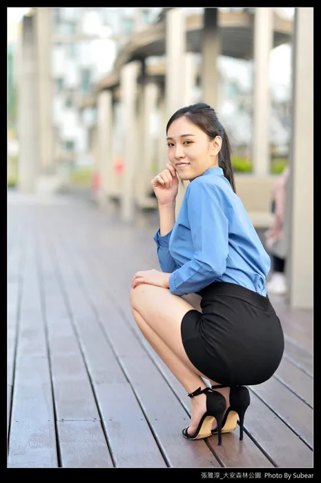 [爱美足] NO.091 张雅淳 大安森林 高跟美腿外拍 街拍#[54P]-12