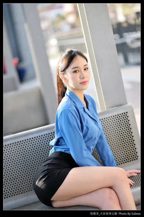 [爱美足] NO.091 张雅淳 大安森林 高跟美腿外拍 街拍#[54P]-14