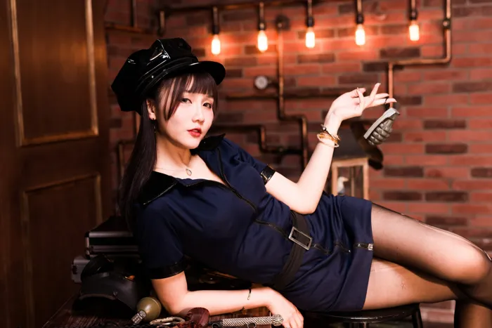 [爱美足] NO.116 乔乔儿 黑丝制服 街拍#[52P]-16