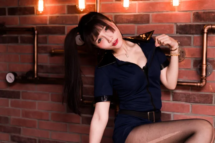 [爱美足] NO.116 乔乔儿 黑丝制服 街拍#[52P]-13