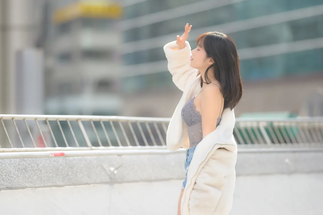 [爱美足] NO.215 YoYo 牛仔短裤长靴 街拍#[105P]-4