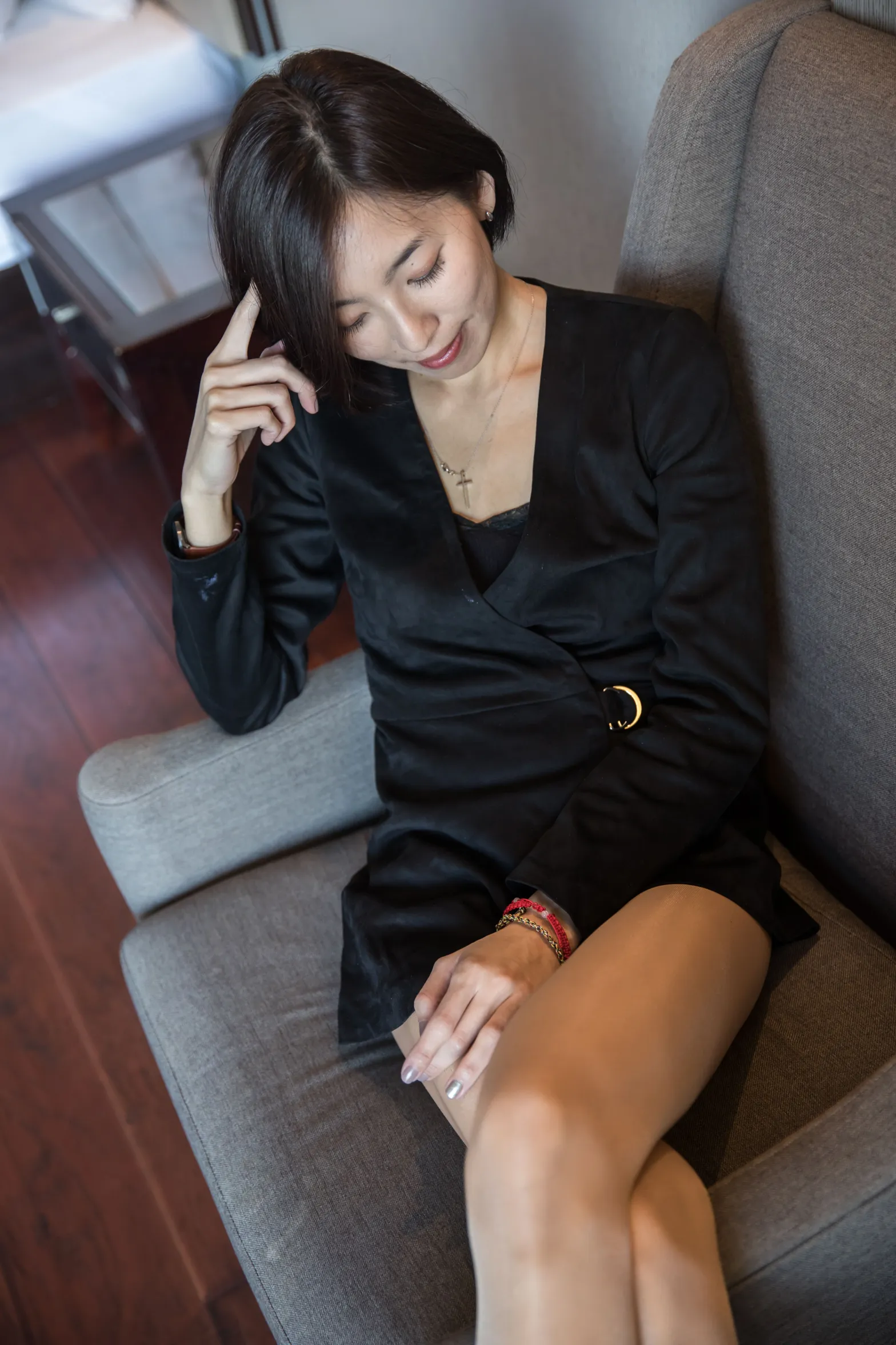 [爱美足] NO.120 酒店骨感美女肉丝高跟 街拍#[88P]-34